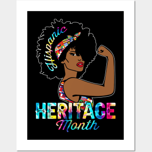 Hispanic Women Girls Inspired Heritage Month Posters and Art